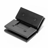 FORGE SHOWER HINGE GLASS TO GLASS 135 Degrees 10mm glass - Matt Black